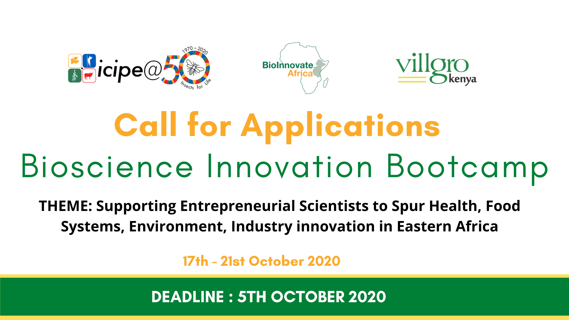 Biologic Boot Camp Program Call for Applications: Bioscience Innovation Bootcamp - Villgro Africa